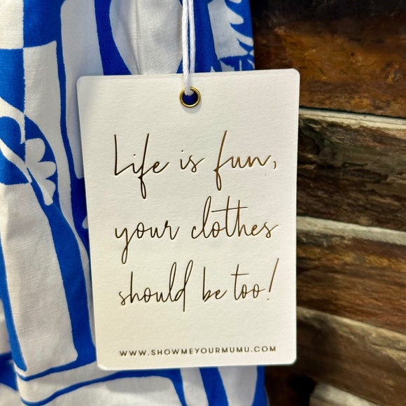 SHOW ME YOUR MUMU Revolve Afternoon Tea Dress In Santorini Escape - Picture 13 of 13